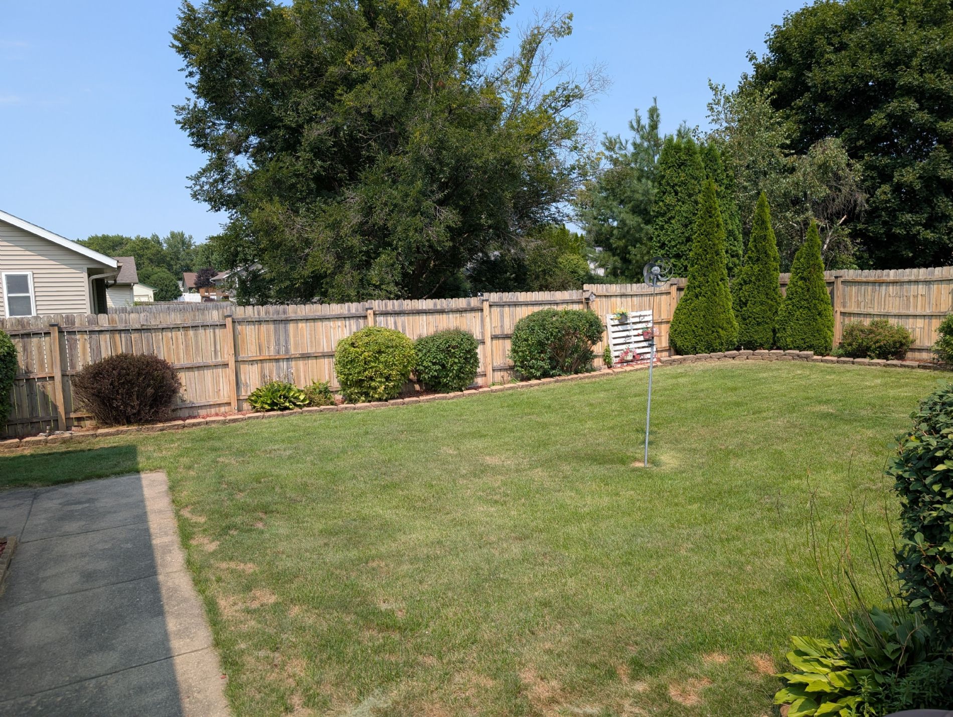 Fenced Backyard